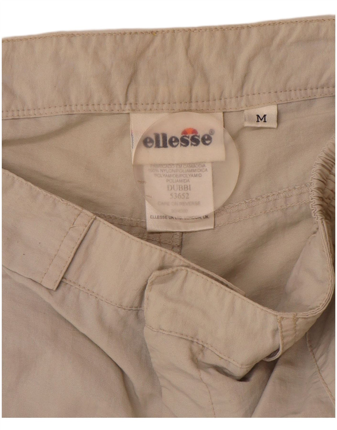 Ellesse Ανδρικό ίσιο παντελόνι Cargo Medium W30 L30 Beige Polyamide