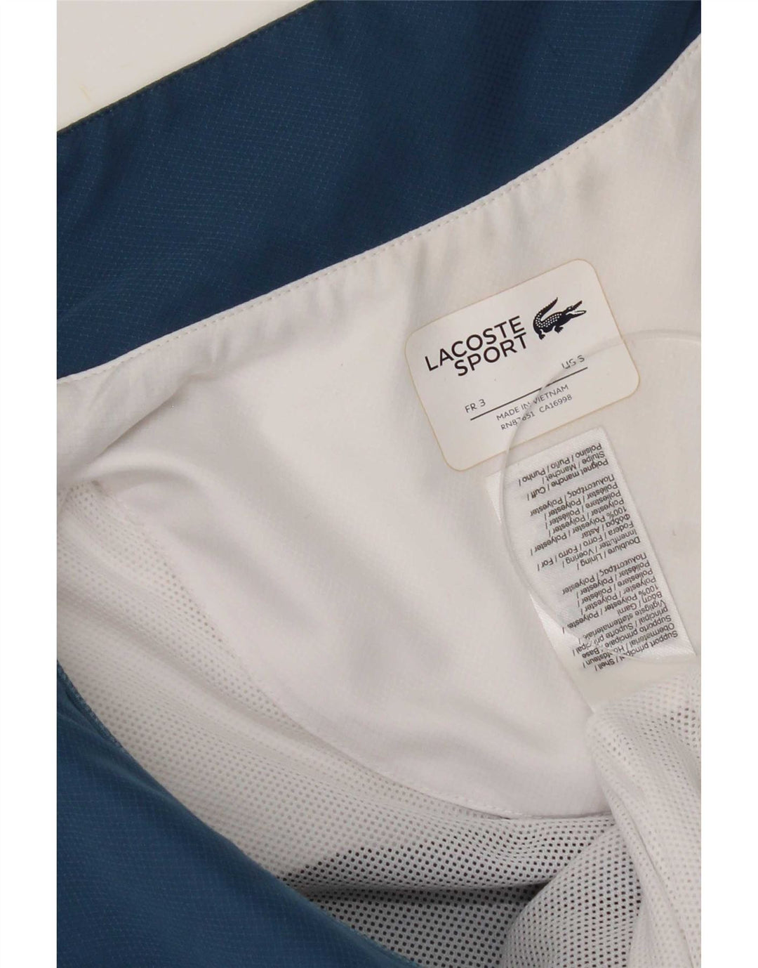 Ανδρική αθλητική φόρμα Lacoste Top Jacket Size 3 Small Blue Colourblock