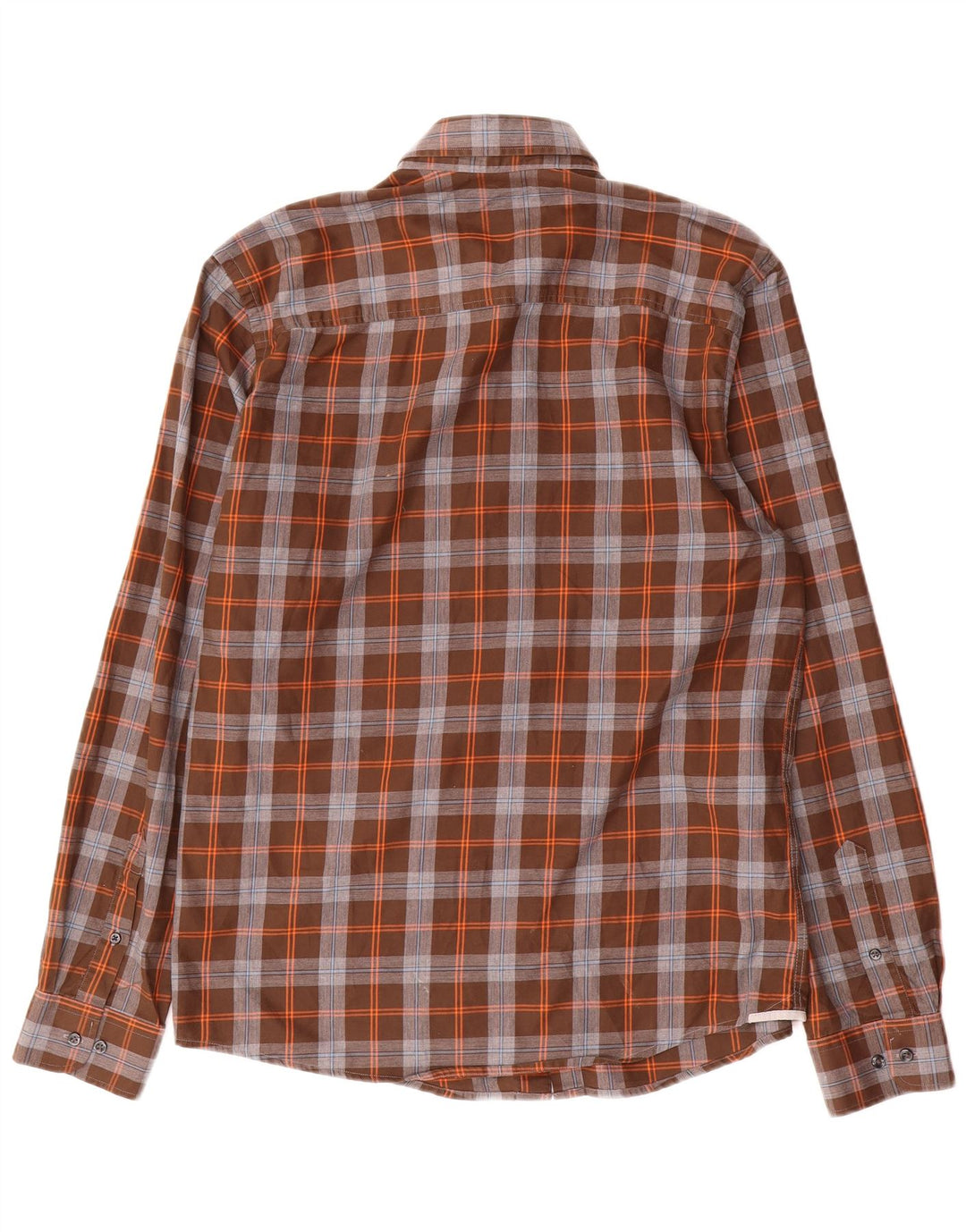 Jack & Jones Ανδρικό πουκάμισο ραμμένο σε μεγάλο καφέ βαμβάκι
