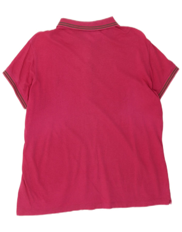 Trussardi Jeans Γυναικείο Πόλο Μπλουζάκι UK 18 XL Ροζ