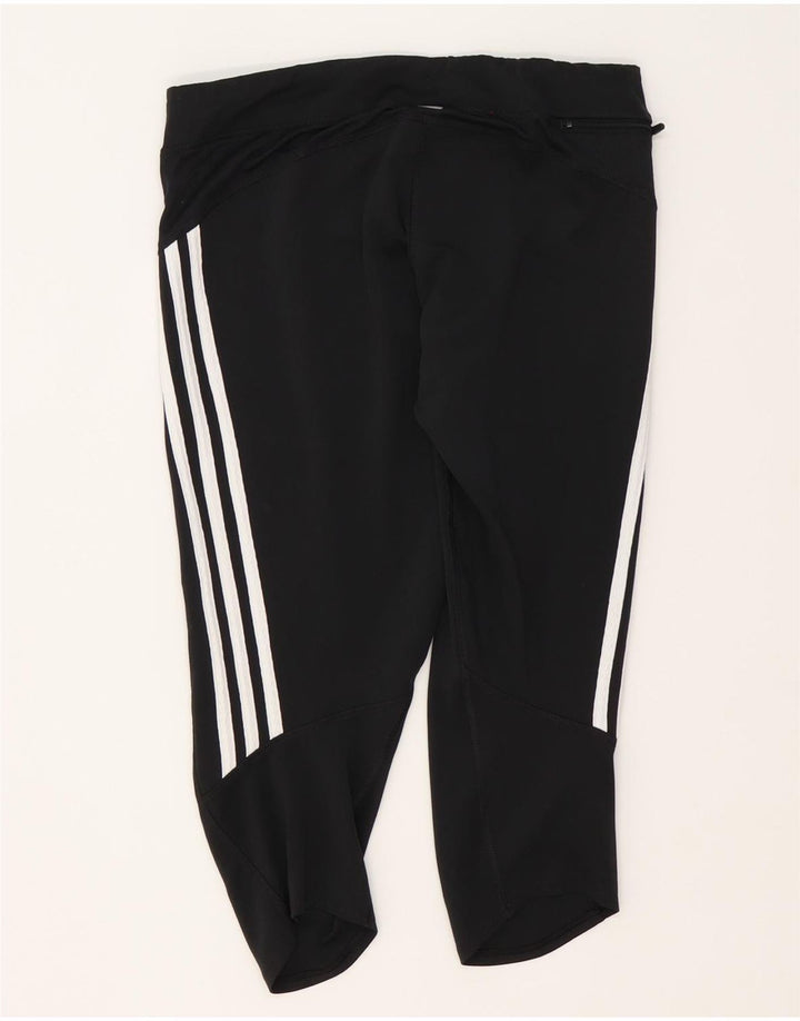 Adidas Γυναικείο κολάν Capri Climalite UK 16 μεγάλο μαύρο πολυεστέρα
