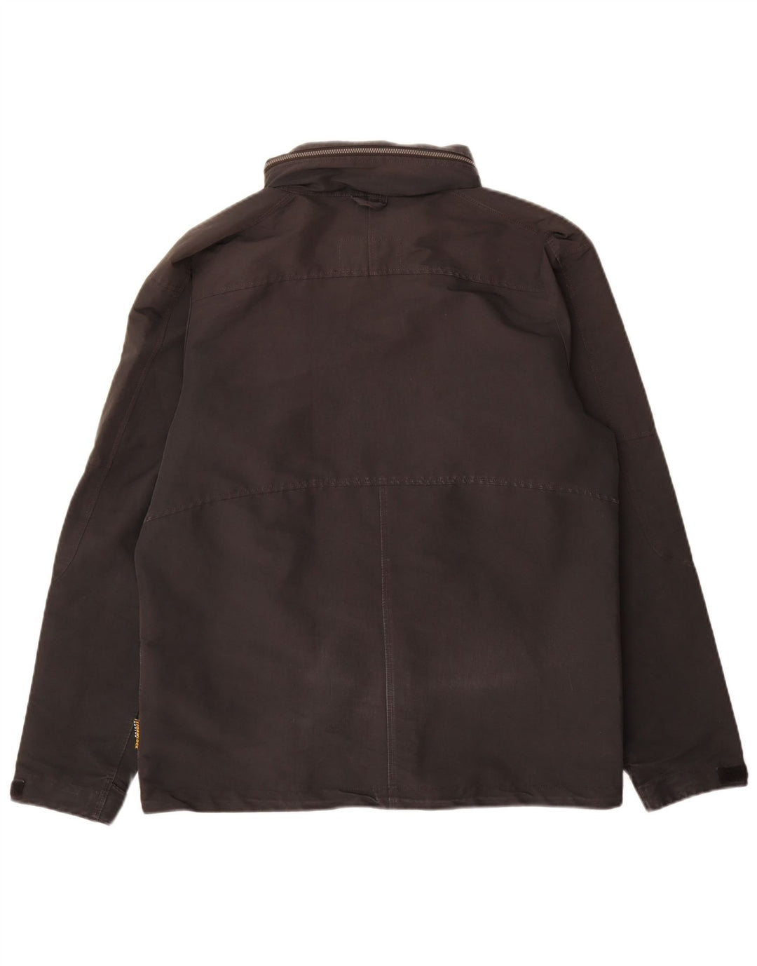 Jack Wolfskin Ανδρικό μπουφάν βροχής με κουκούλα UK 36/38 Μεσαίο μαύρο πολυεστέρα