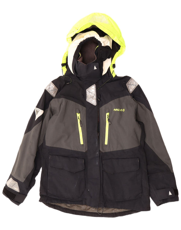 Musto γυναικείο μπουφάν με κουκούλα σκι UK 12 Medium Black Colourblock