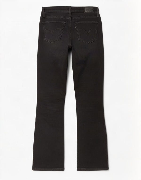 Levi's Womens 715 Bootcut Jeans W26 L30 Μαύρο