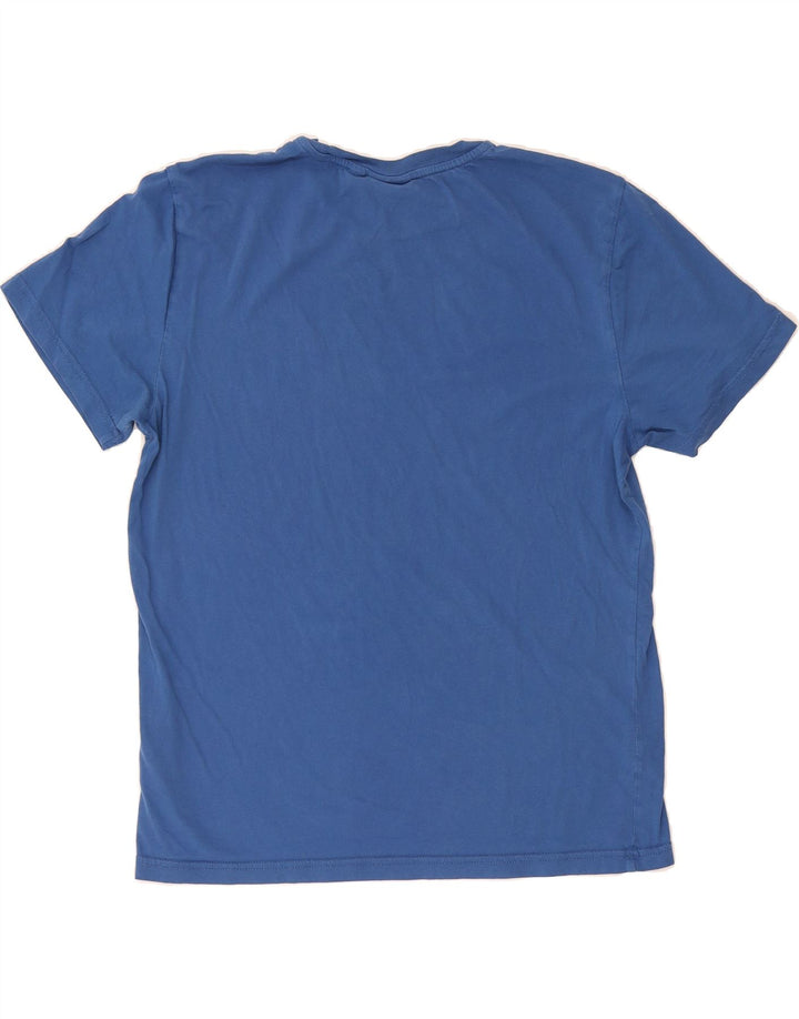 NAPAPIJRI Mens T-Shirt Top Medium Blue Cotton Vintage Napapijri and Second-Hand Napapijri from Messina Hembry 