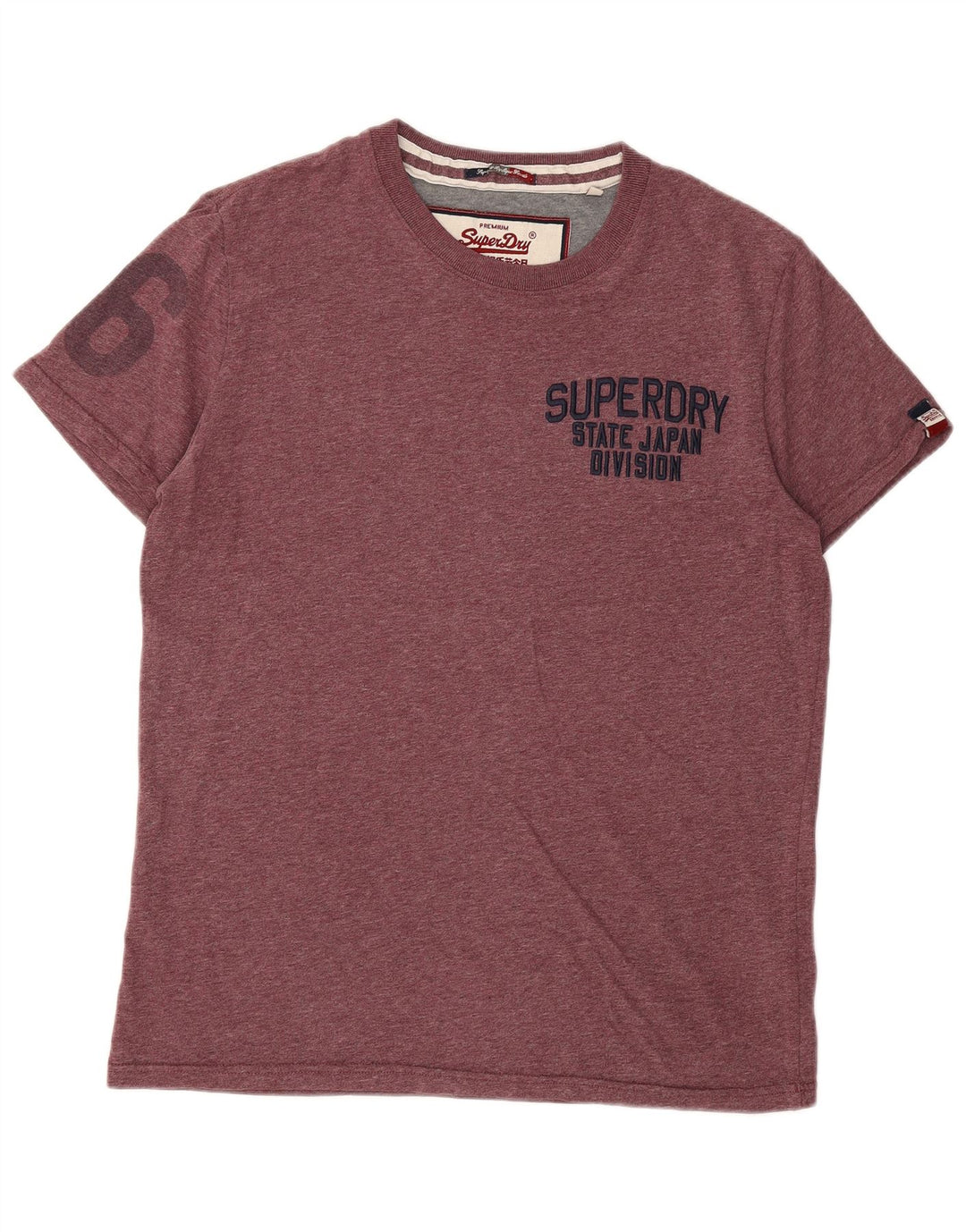 Ανδρικό γραφικό T-Shirt Superdry Top XL Maroon Cotton
