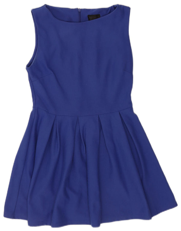 Topshop Γυναικείο Αμάνικο Φόρεμα UK 10 Small Blue Polyester