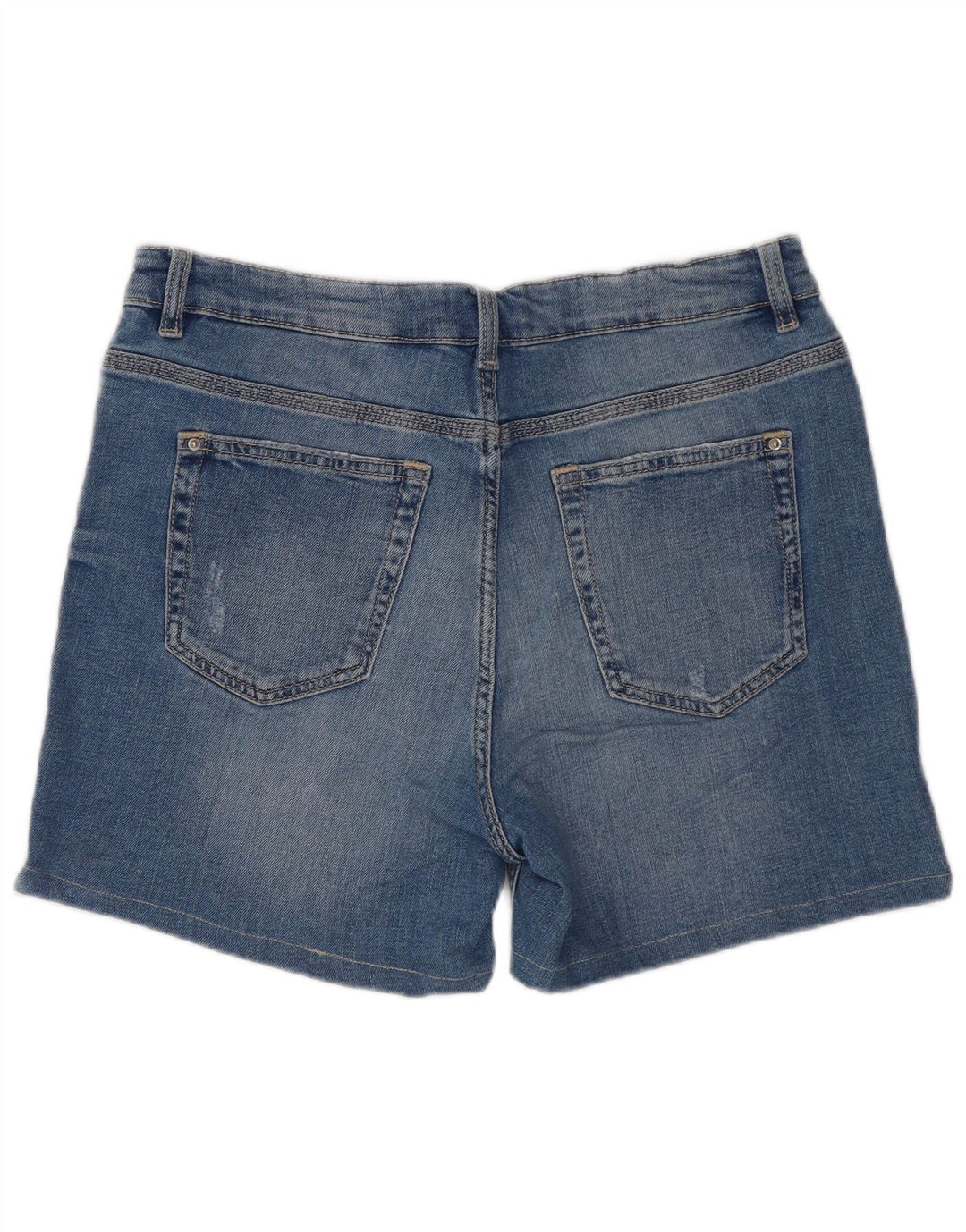 Marks & Spencer Γυναικείο τζιν σορτς UK 12 Medium W30 Μπλε βαμβακερό