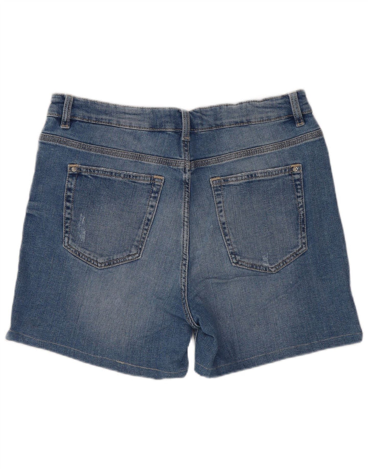 Marks & Spencer Γυναικείο τζιν σορτς UK 12 Medium W30 Μπλε βαμβακερό