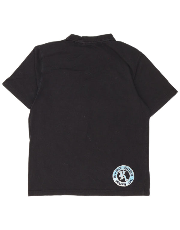 Karl Kani Ανδρικό γραφικό T-Shirt Loose Fit Top XS Μαύρο βαμβακερό