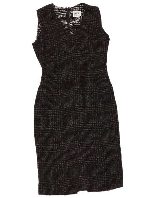 Γυναικείο φόρεμα με θήκη Gianfranco Ferre UK 10 Small Black Houndstooth