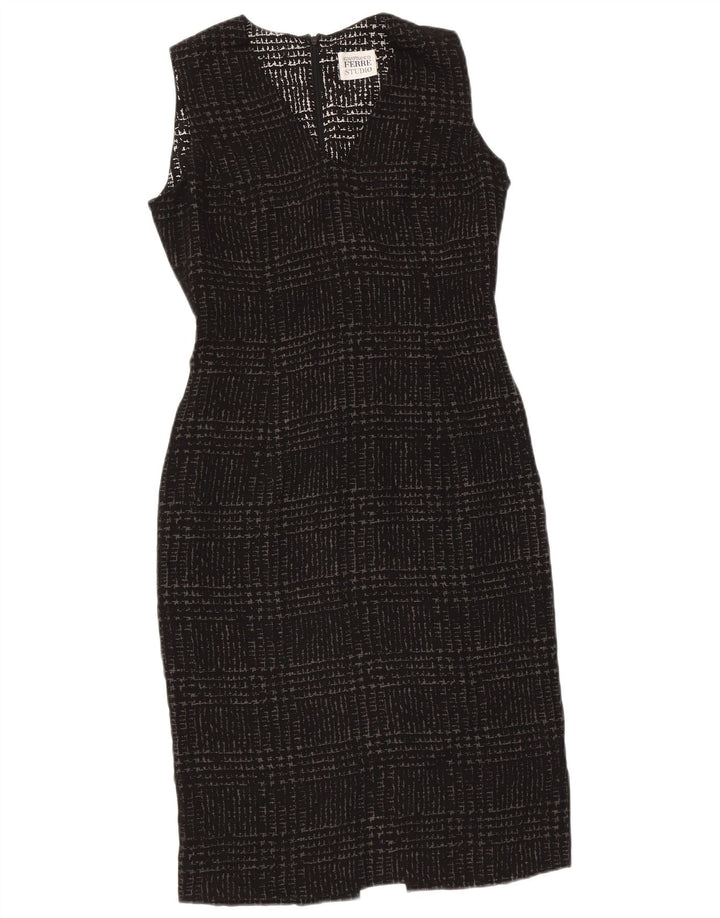 Γυναικείο φόρεμα με θήκη Gianfranco Ferre UK 10 Small Black Houndstooth