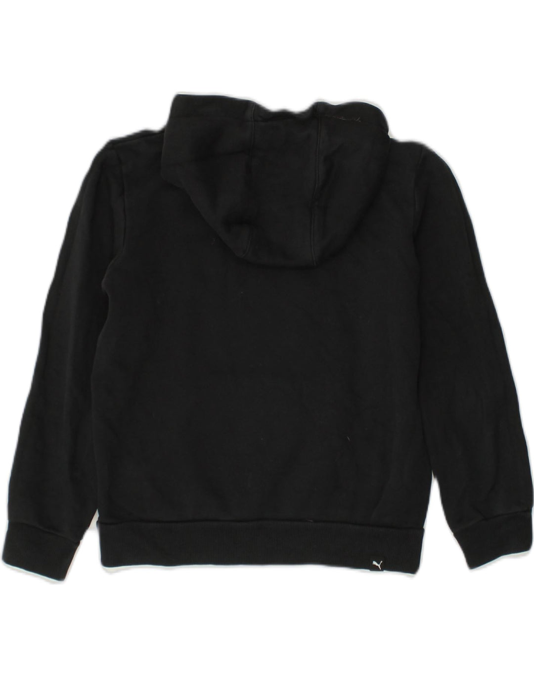 PUMA Boys Graphic Hoodie Jumper 11-12 Years Black Cotton | Vintage Puma | Thrift | Second-Hand Puma | Used Clothing | Messina Hembry 