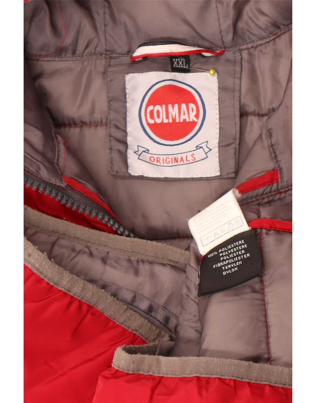 Colmar Boys Hooded Jacket 15-16 Years 2XL Red Polyester