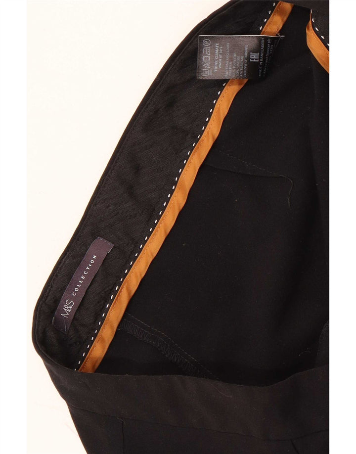Marks & Spencer Γυναικεία Bootcut Casual Παντελόνι UK 12 Medium W30 L31 Black
