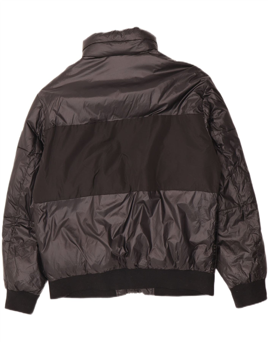 Dkny Ανδρικό γραφικό μπουφάν με επένδυση UK 38 Medium Black Colorblock Nylon