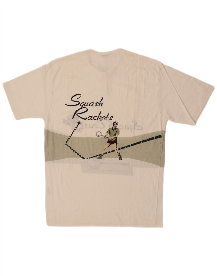 Ανδρικό γραφικό T-Shirt Cacharel Top Large Λευκό