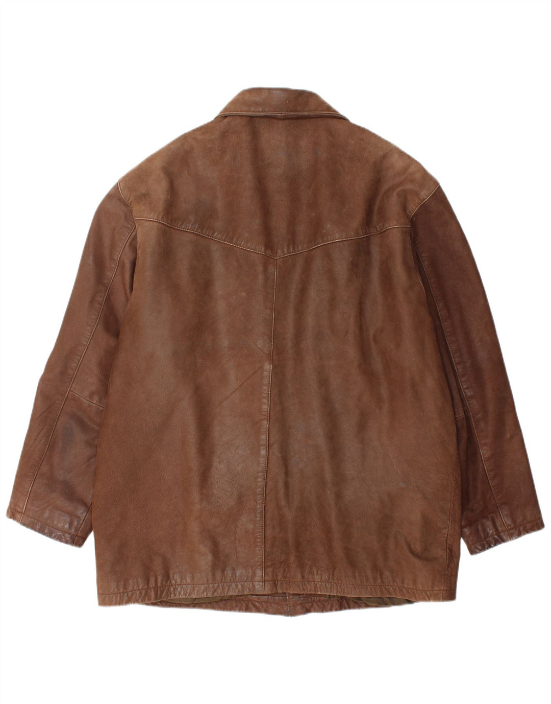 POINTERS Ανδρικό Δερμάτινο Μπουφάν UK 40 Μεγάλο Καφέ Δερμάτινο