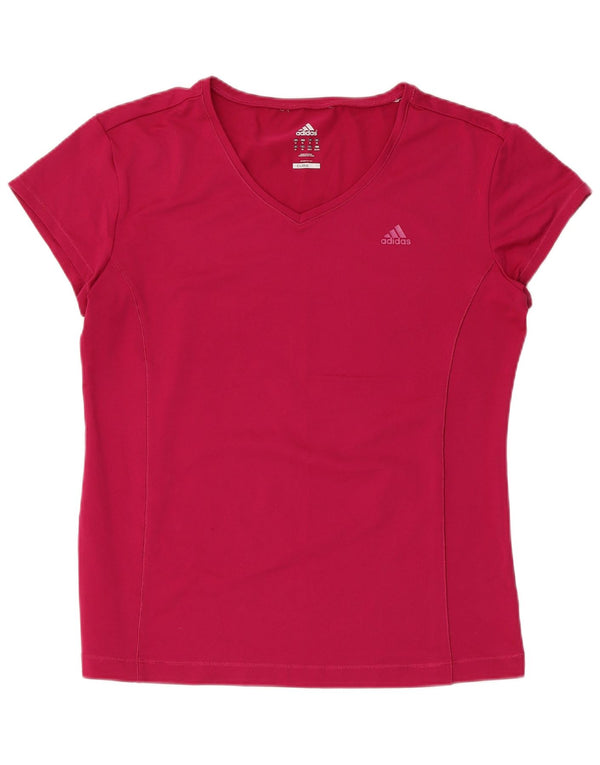 Adidas Γυναικείο T-Shirt Climalite Top UK 22 3XL Pink