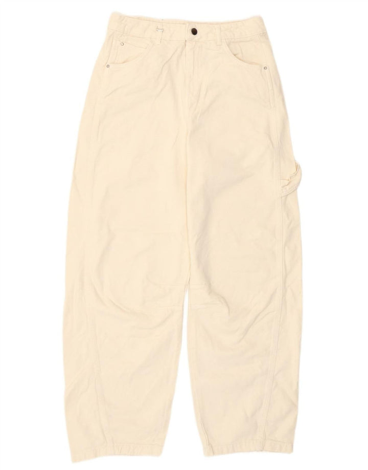Benetton Γυναικείο τζιν κωνικό W30 L29 Off White