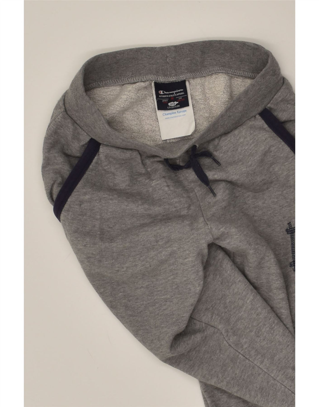 CHAMPION Girls Graphic Tracksuit Trousers Joggers 9-10 Years Medium Grey | Vintage Champion | Thrift | Second-Hand Champion | Used Clothing | Messina Hembry 
