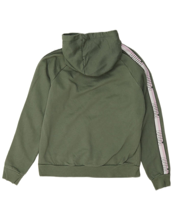 Γυναικεία κουκούλα με γραφικά Puma UK 12 Βαμβακερό μεσαίο πράσινο χρώμα
