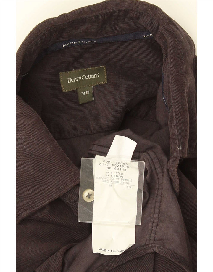 Ανδρικό κοτλέ πουκάμισο Henry Cottons Μέγεθος 38 Medium Grey Cotton