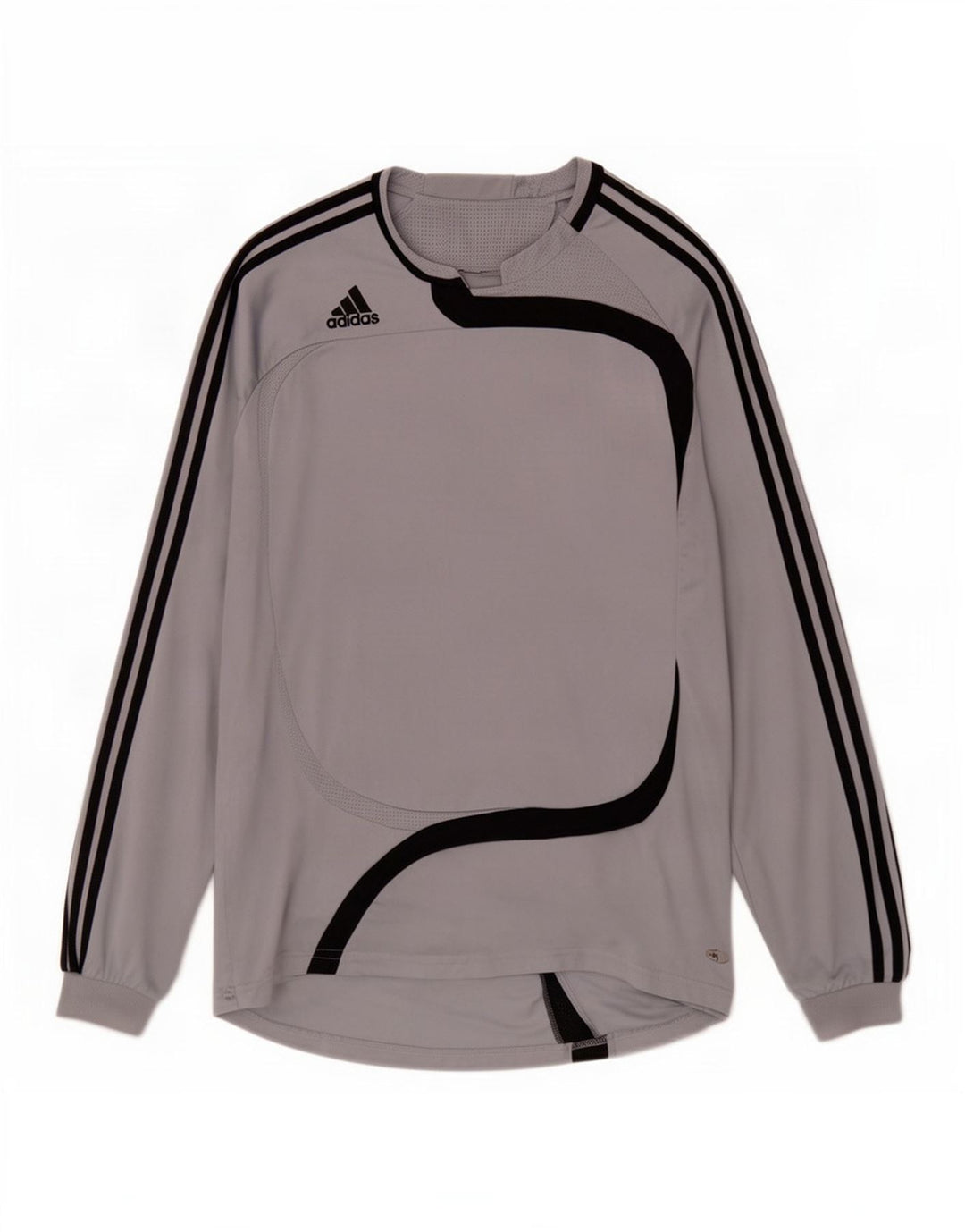 Ανδρικό τοπ Adidas μακρυμάνικο XL γκρι πολυεστέρας