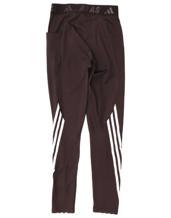 Adidas Γυναικεία Aeroready Graphic κολάν UK 8/10 Small Black