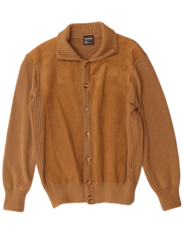 Ανδρικό πουλόβερ VINTAGE Ζακέτα IT 54 XL Καφέ Μαλλί