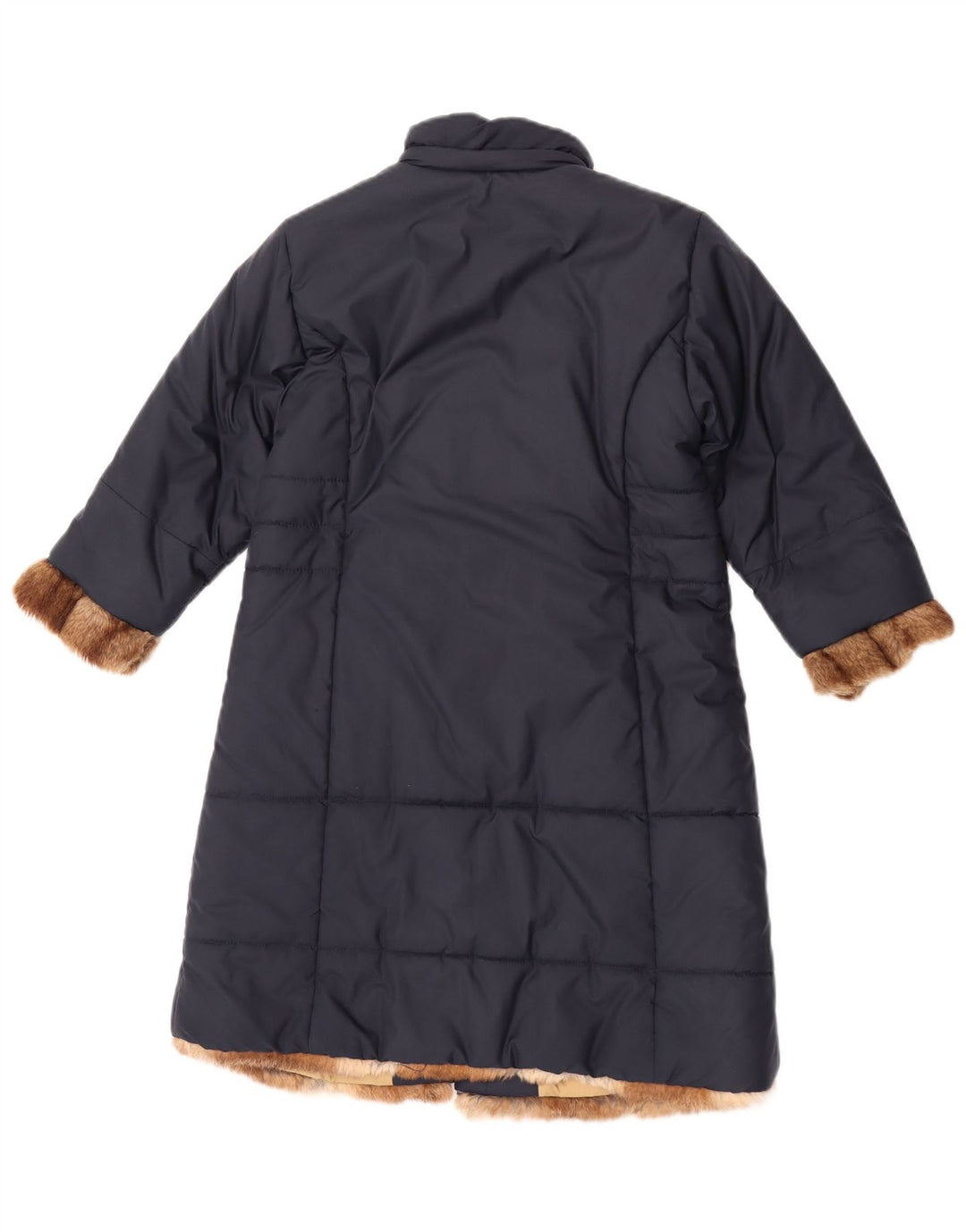 Moncler Girls Padded Coat 5-6 Years Navy Blue Polyester