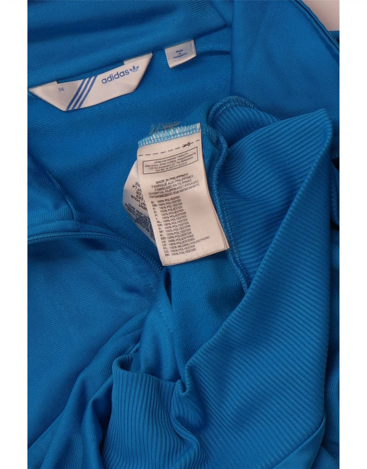 Γυναικεία αθλητική φόρμα γραφικών Adidas Top Jacket EU 36 Small Blue Polyester