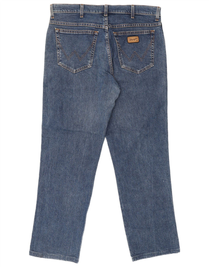 Ανδρικό τζιν WRANGLER ίσιο W34 L30 Μπλε βαμβακερό