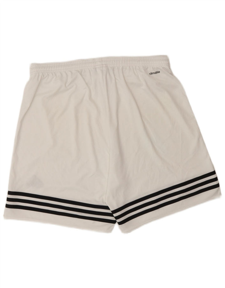 Ανδρικό σορτς Adidas Climalite Sport μεγάλο λευκό πολυεστέρα