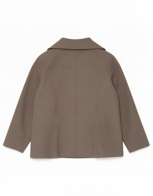 Marks & Spencer Womens Portfolio Bomber Jacket UK 18 XL Grey New Wool
