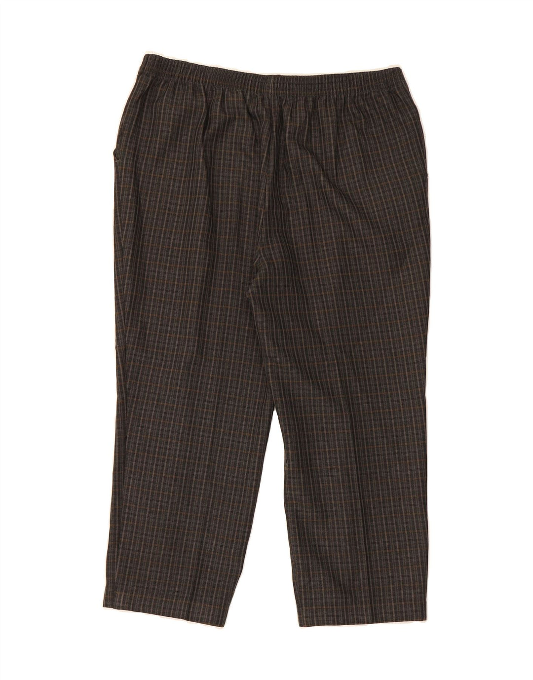 MARKS & SPENCER Womens Capri Trousers UK 16 Large  W34 L23 Grey Check Vintage Marks & Spencer and Second-Hand Marks & Spencer from Messina Hembry 