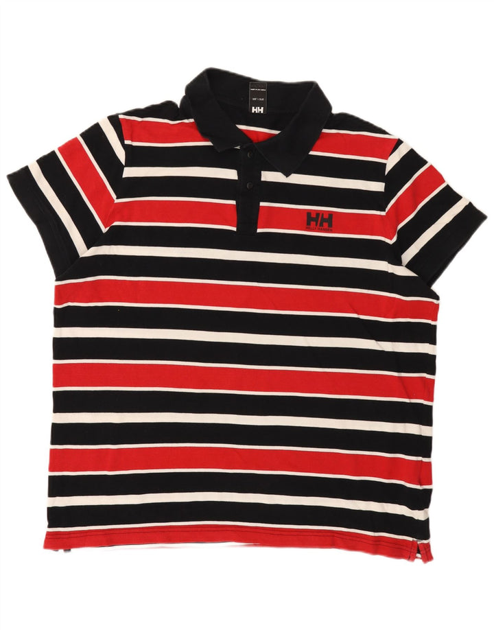 Helly Hansen Ανδρικό Πόλο Μπλουζάκι 3XL Πολύχρωμο Βαμβακερό ριγέ