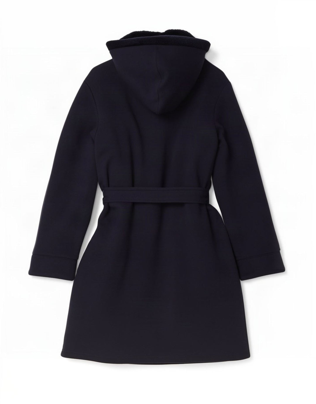 Lands End Γυναικείο Πανωφόρι Sherpa με κουκούλα UK 10 Small Navy Blue