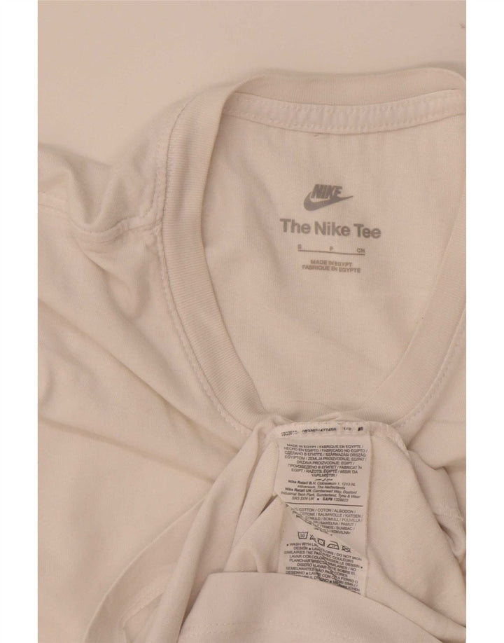 Ανδρικό μπλουζάκι Nike, μικρό λευκό βαμβακερό