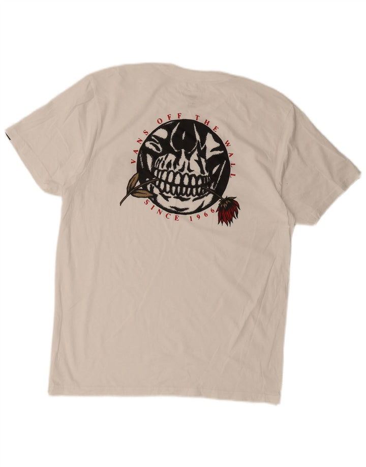 Γραφικό T-Shirt Ανδρικό VANS Slim Fit Top Large White