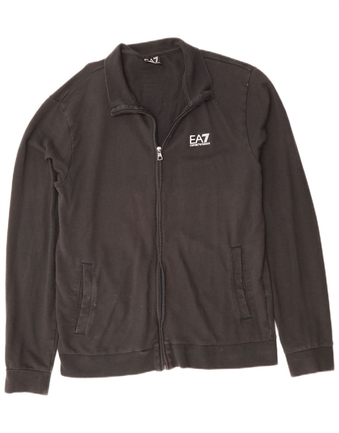 Ανδρική φόρμα Emporio Armani Μπουφάν μεσαίο μαύρο βαμβακερό