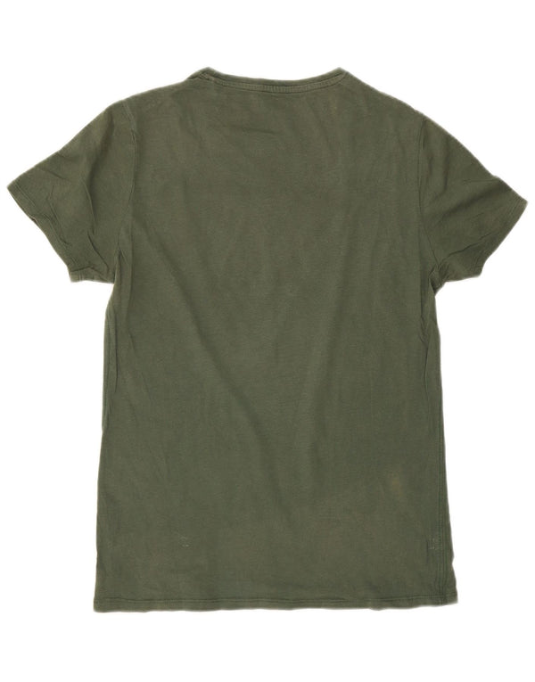 Ανδρικό γραφικό μπλουζάκι Guess Top XS Green