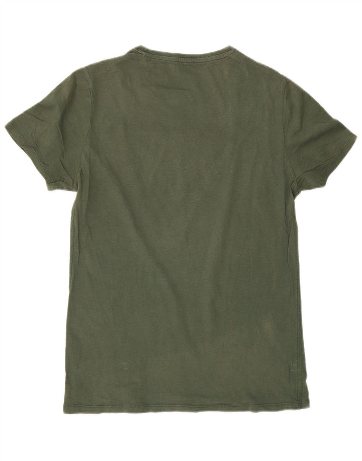 Ανδρικό γραφικό μπλουζάκι Guess Top XS Green