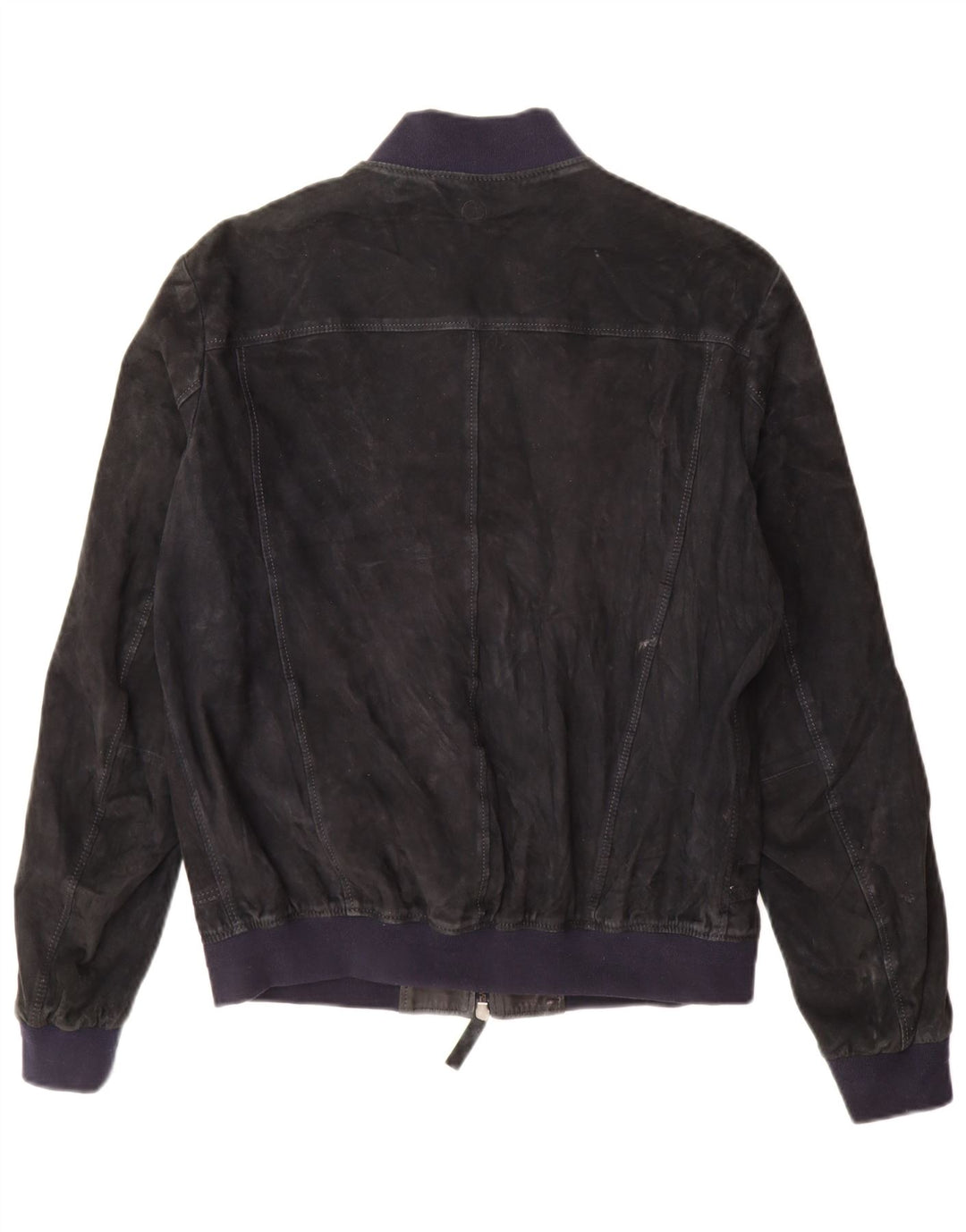 Jeckerson Γυναικείο Suede Bomber Jacket UK 18 XL Navy Blue