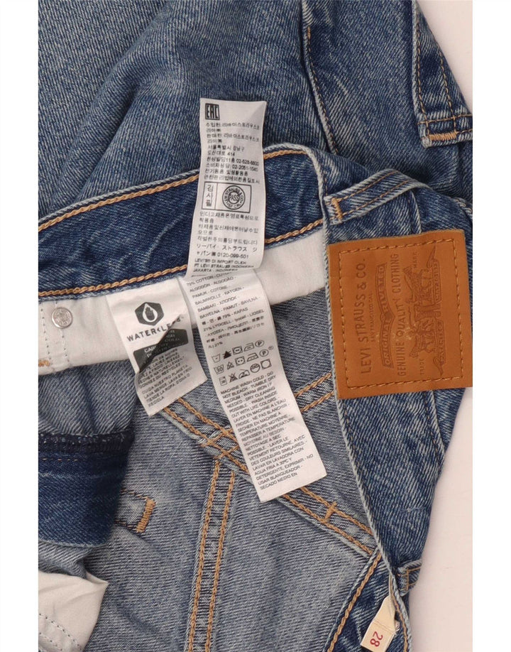 Γυναικείο τζιν σορτς Levi's W28, μεσαίο μπλε βαμβακερό