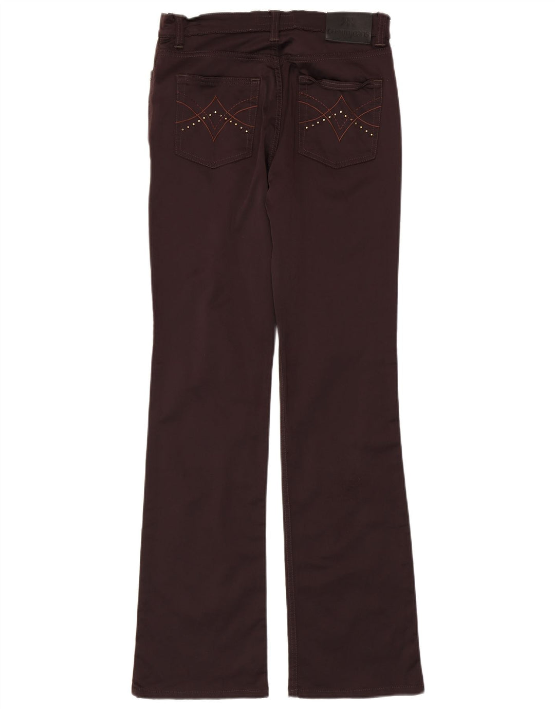 Cerruti 1881 Γυναικεία Bootcut Casual Παντελόνι W28 L31 Καφέ Πολυαμίδιο