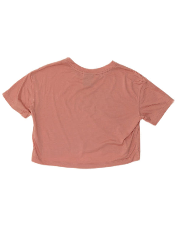 Γυναικείο γραφικό μπλουζάκι NIKE Crop Top 10 ροζ πολυεστέρα