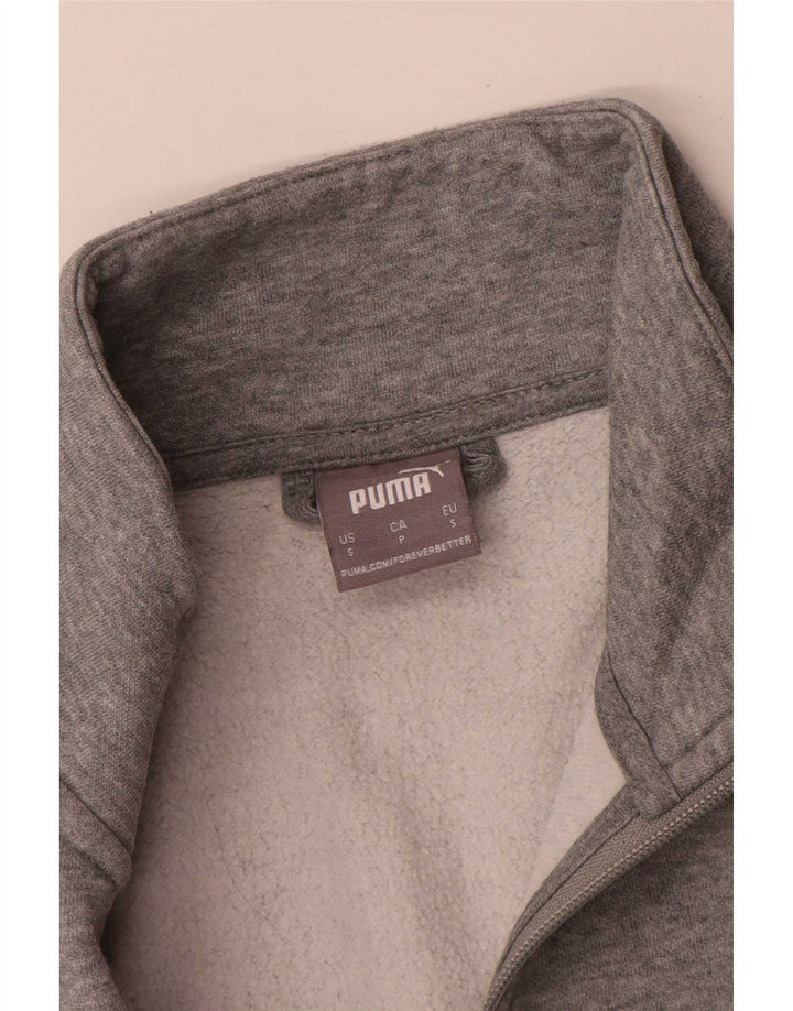 Ανδρική αθλητική φόρμα Puma Μπουφάν από βαμβακερό μικρό γκρι χρώμα