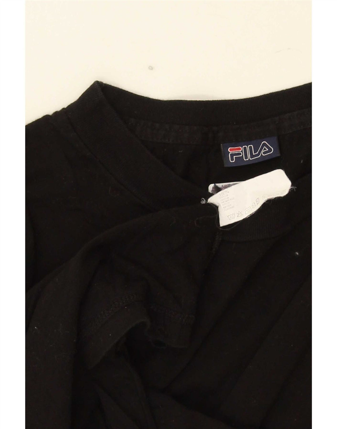 Ανδρικό T-Shirt Fila Top Μεσαίο μαύρο βαμβακερό