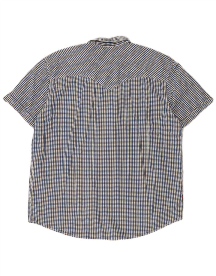 Ανδρικό κοντομάνικο πουκάμισο Levi's Standard Fit 2XL Blue Check Cotton Classic